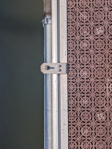 Surface of dock at Brooklyn marina